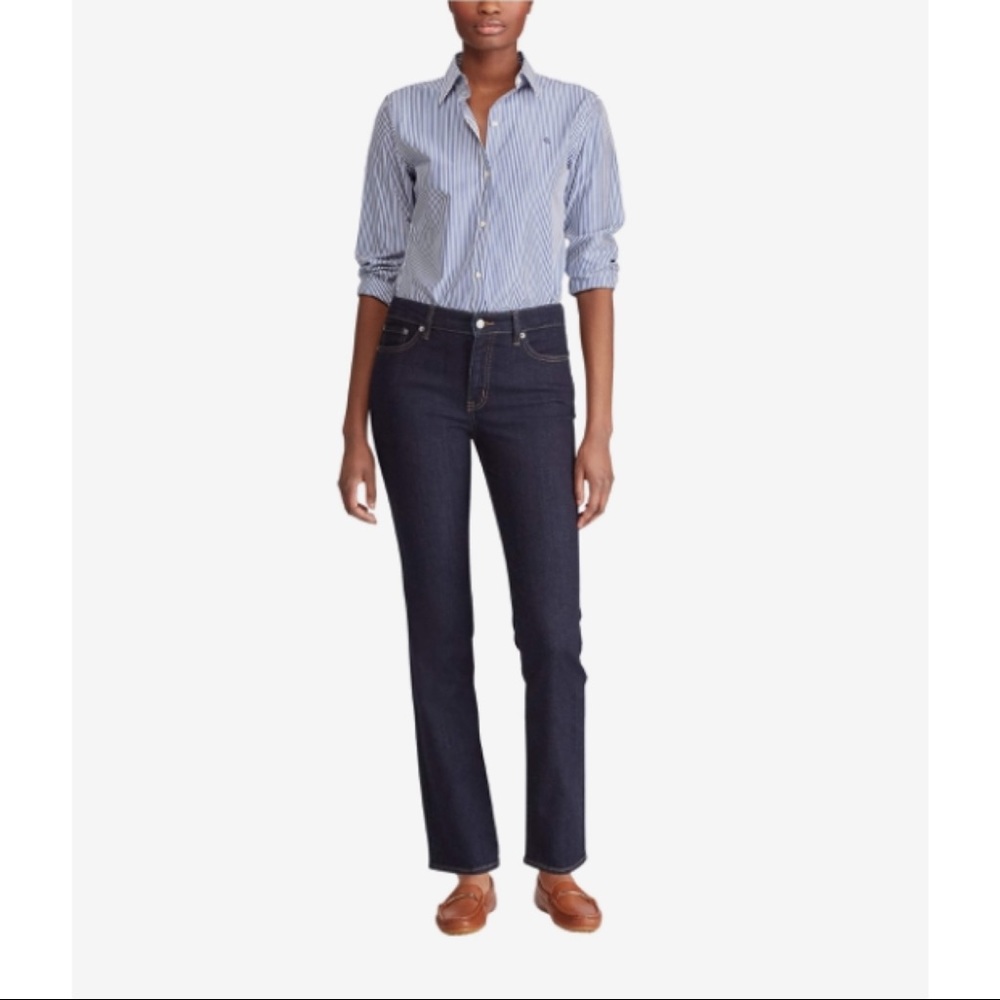 Lauren Ralph Lauren Premier High Rise Straight Jeans